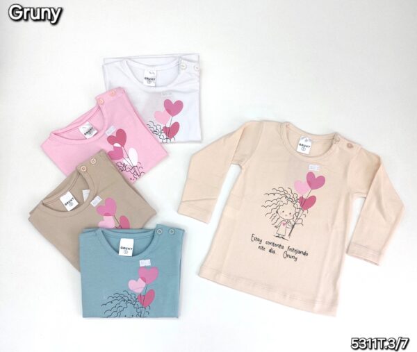 Remera manga larga Bebé - GRUNY | Art.5311
