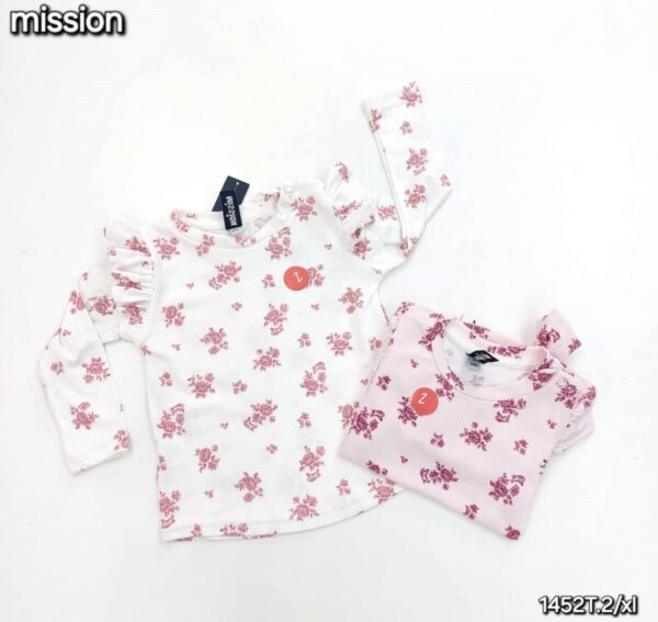 Remera Beba con volados morley - MISSION | Art.1452
