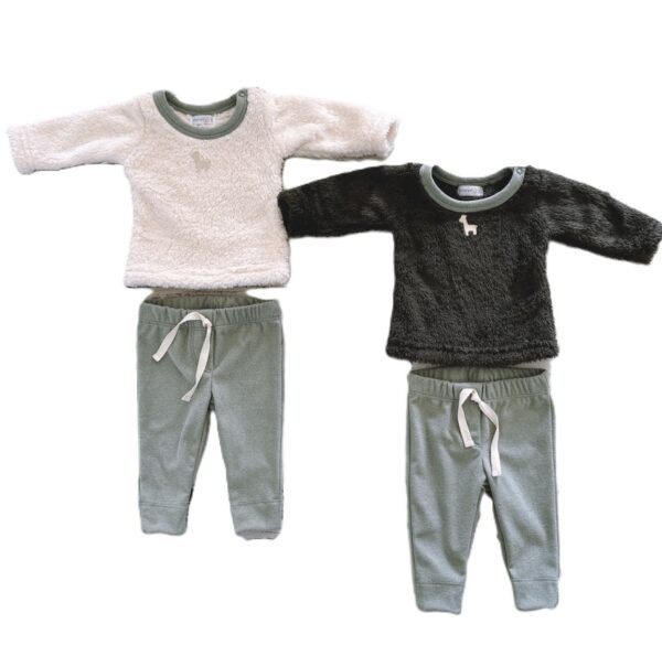 Conjunto Baby Buzo piel y Pantalón Plush Morley - VARSITY | Art.3362