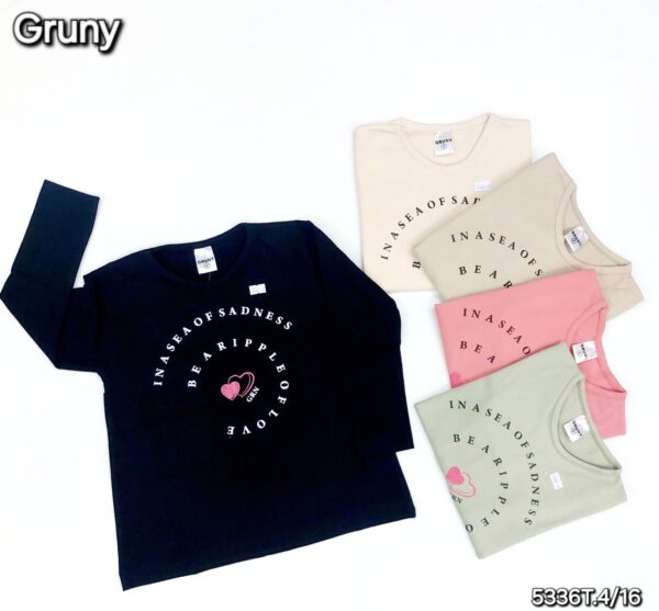 Remera Junior Nena manga larga - GRUNY | Art.5336